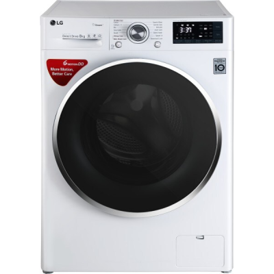 LG 8 kg Fully Automatic Front Load Washing Machine (FHT1408SWW)